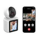 Lastcow Video Calling Camera With 2.8 Inch Hd Screen Voice Assistant, 1080P Indoor Home Security Camera, Indoor Home Nanny Camer