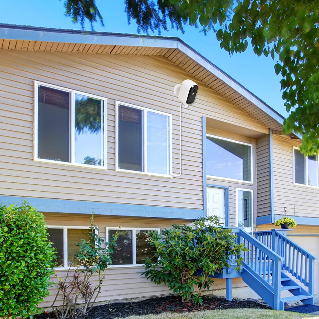 ALERTCAM 2Pack 25FT Weatherproof Power Cable for Arlo Essential 2K Outdoor Security Camera - Flat Charging Cord, White